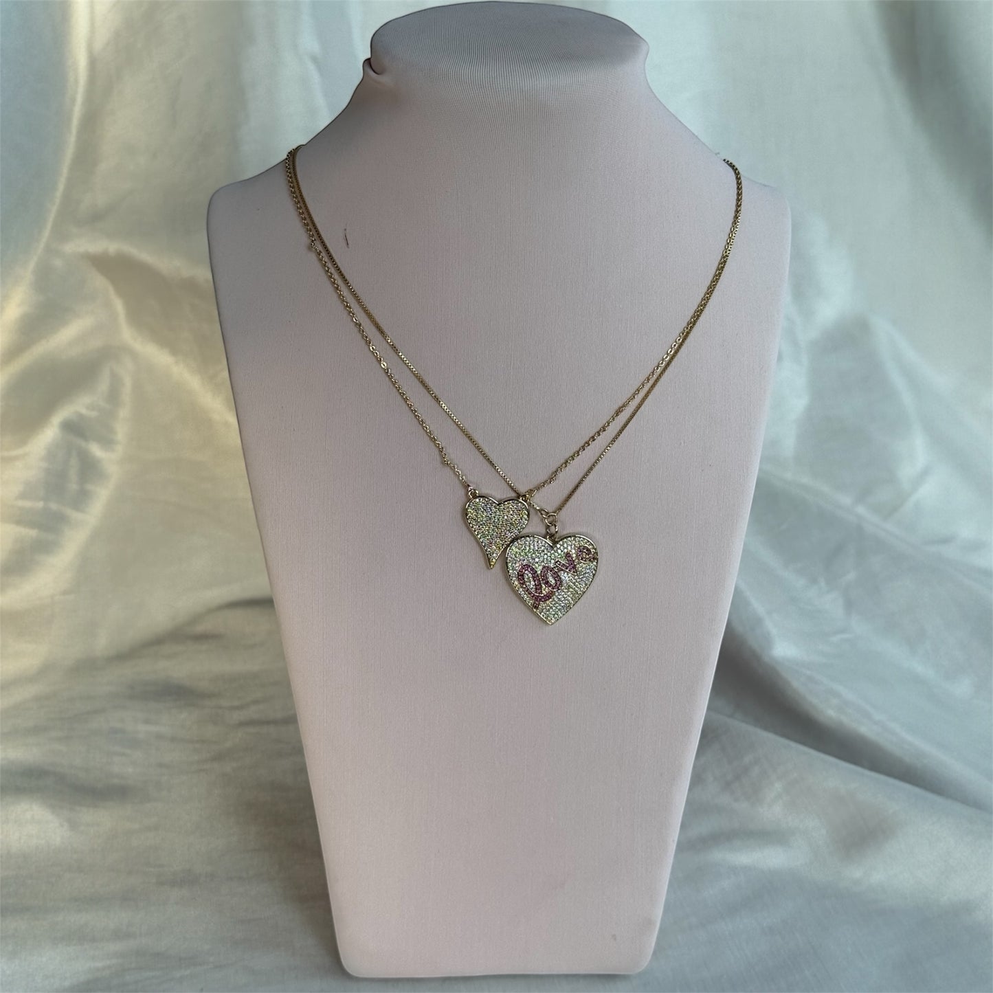 Collar Corazón Microcricones Simple/Love