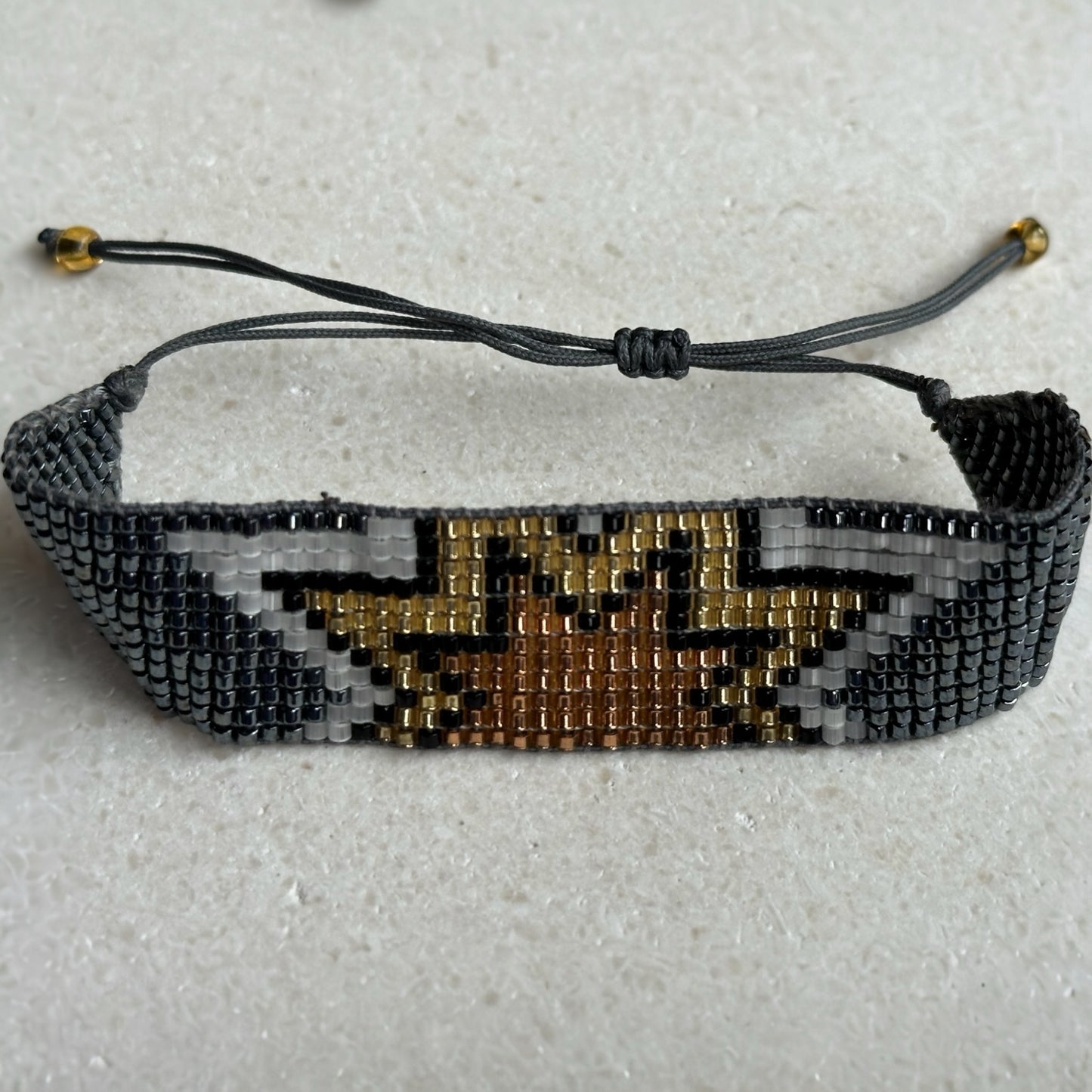 Miyuki gruesa estrella/gris