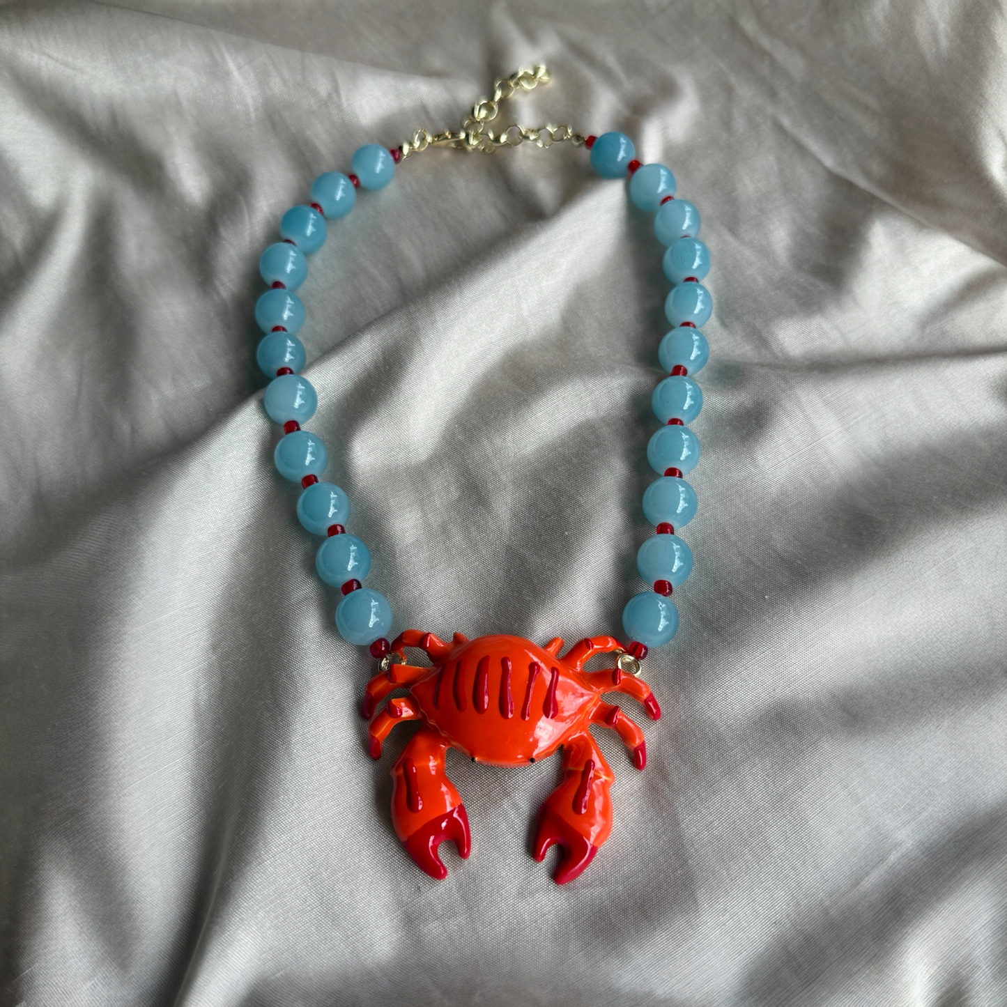 Collar Cangrejo Turquesa