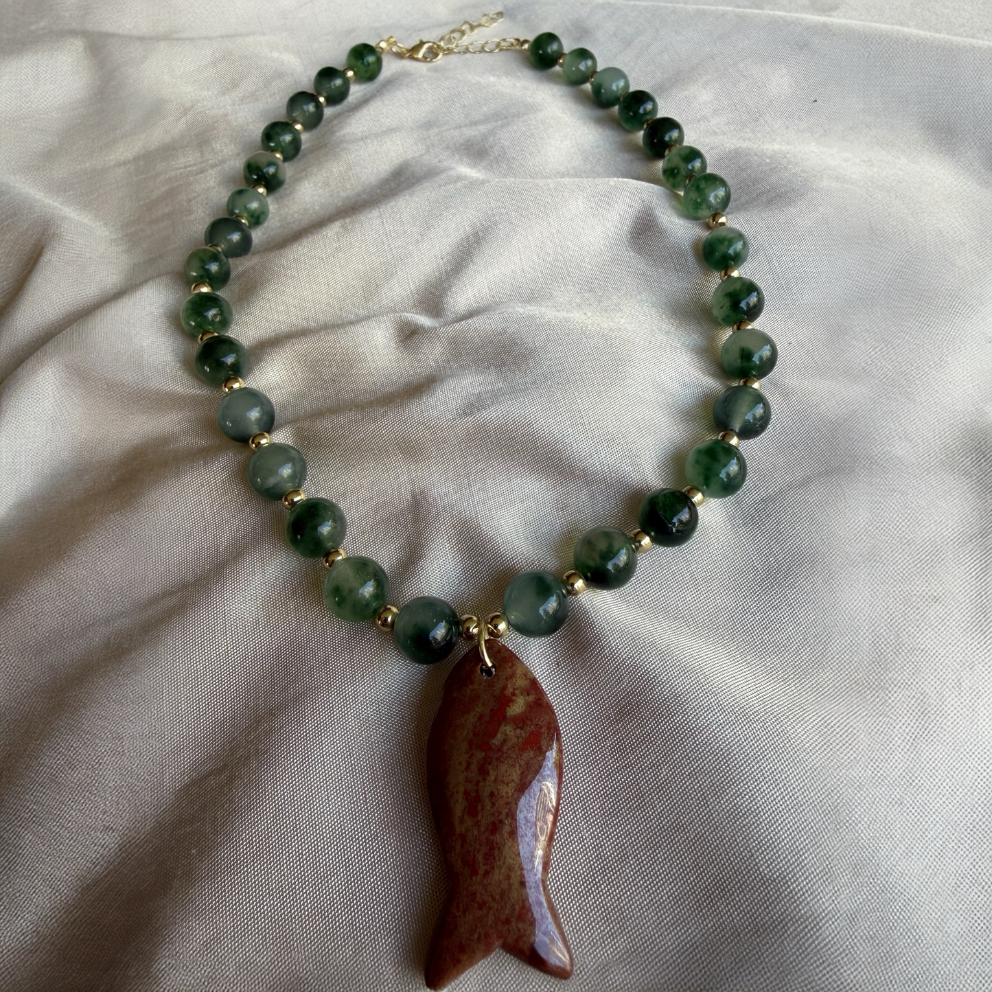 Collar Pez Coral Verde