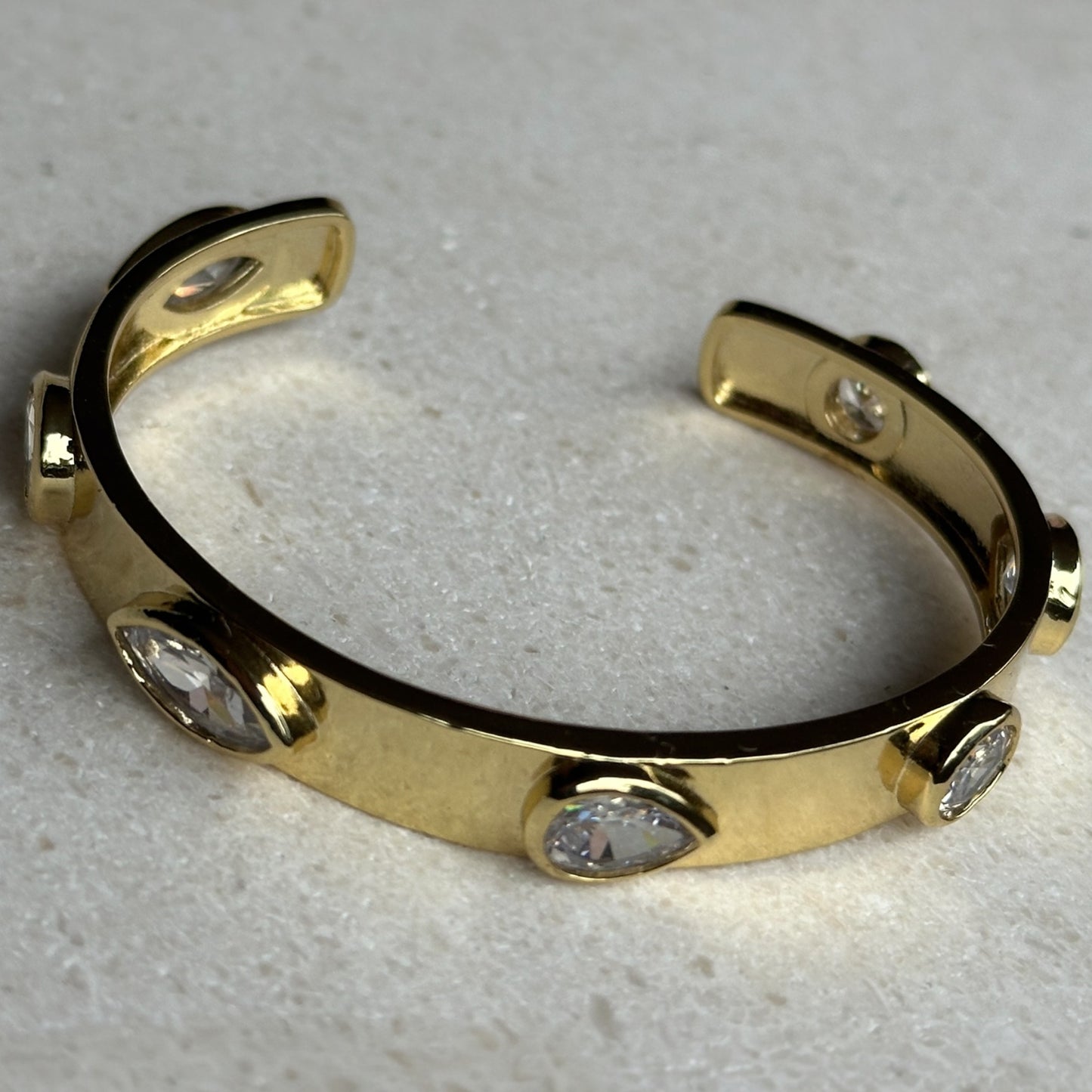 Esclava con circones circulares/gota de agua