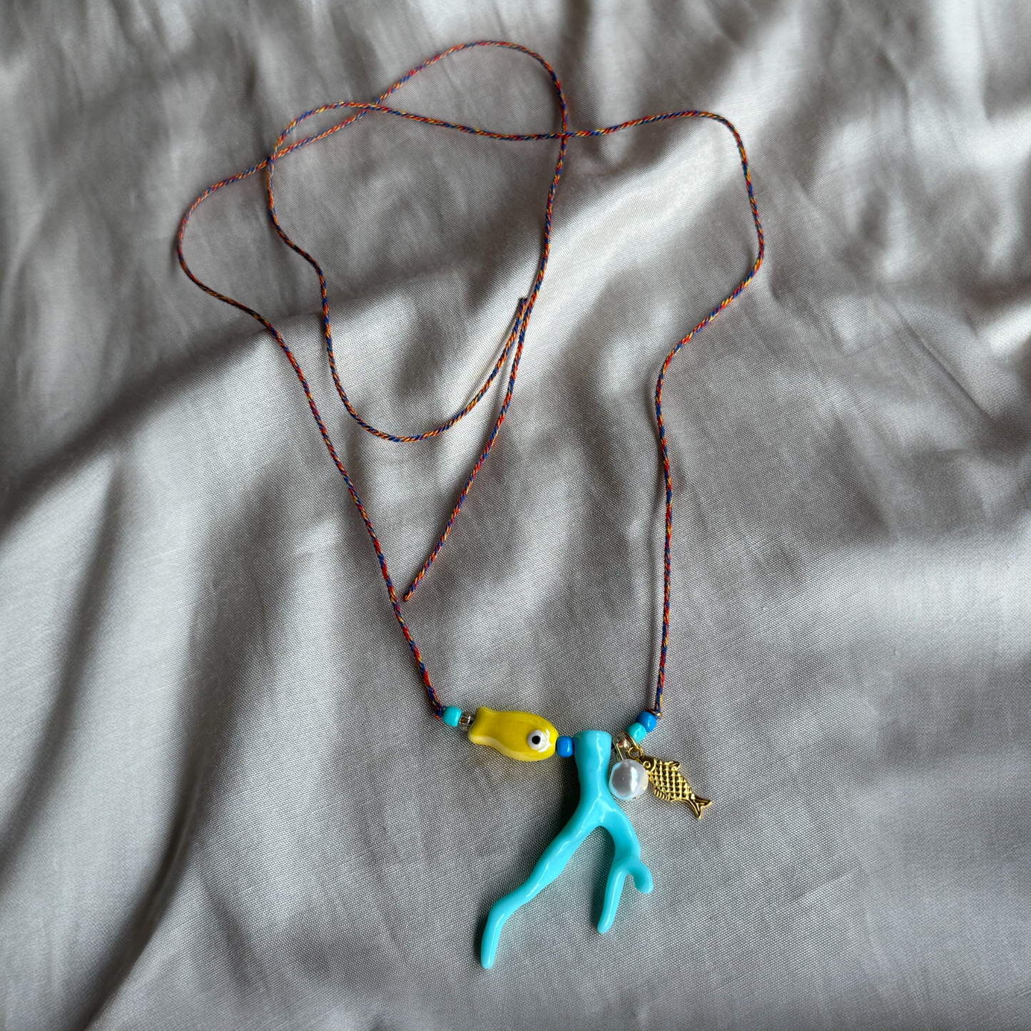 Collar Corazón Turquesa & Collar Coral Turquesa