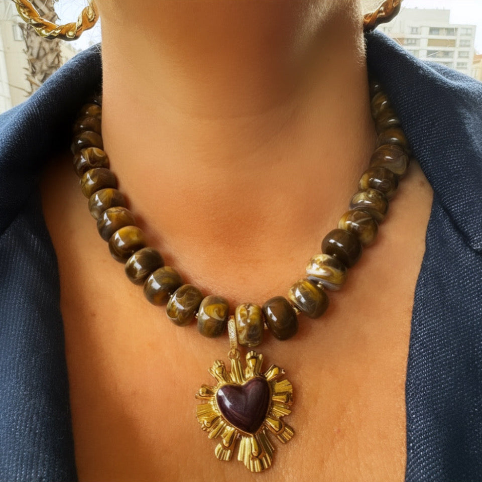 Collar Corazón de Tierra