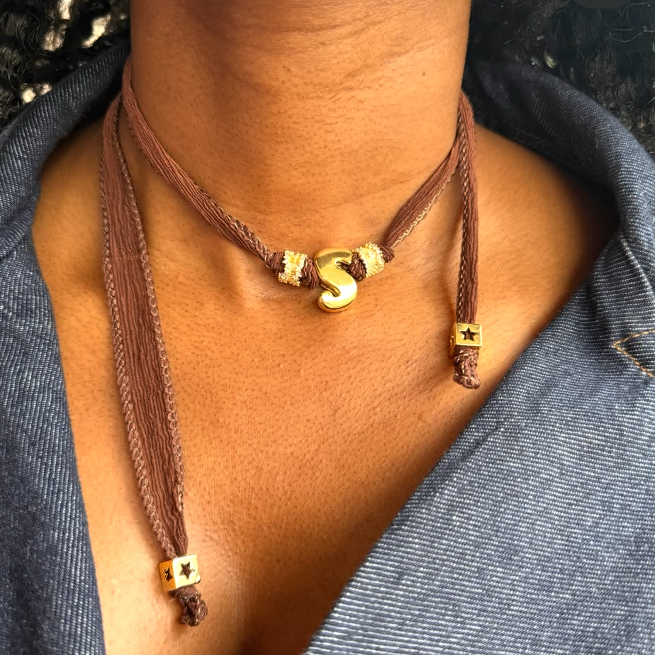 Choker Seda S Estrellas