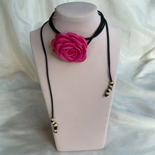 Choker Rosa Fucsia • Estilo Atado Chic