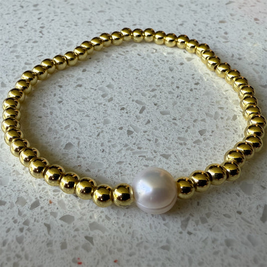 Borlas con perla de agua dulce/borlas medianas