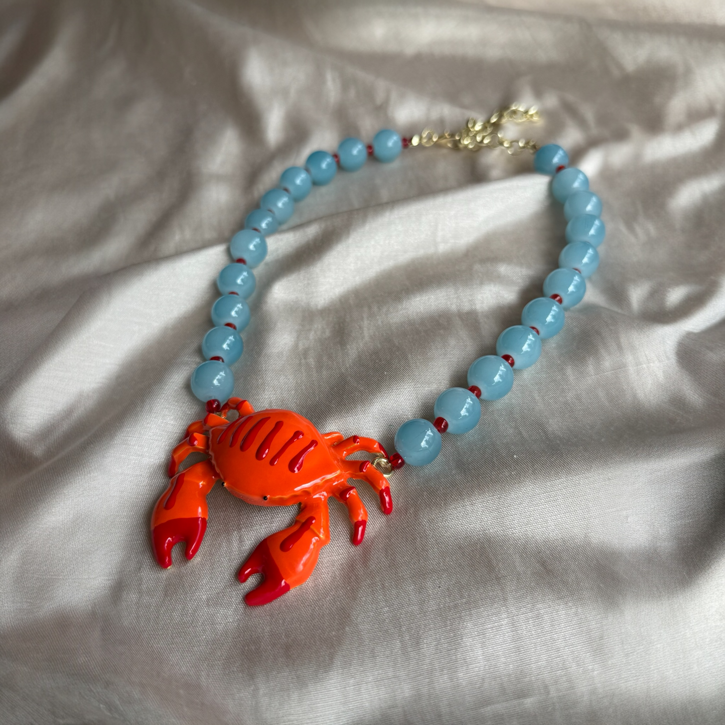 Collar Cangrejo Turquesa