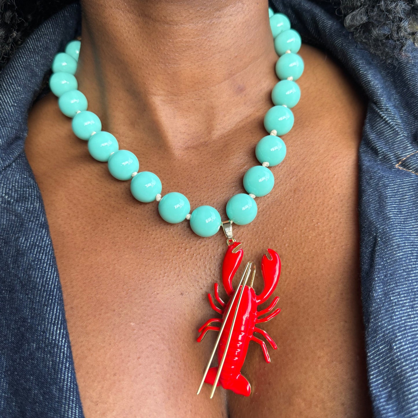 Collar Langosta Roja