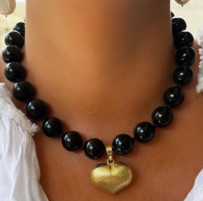 Collar Corazón Nocturno