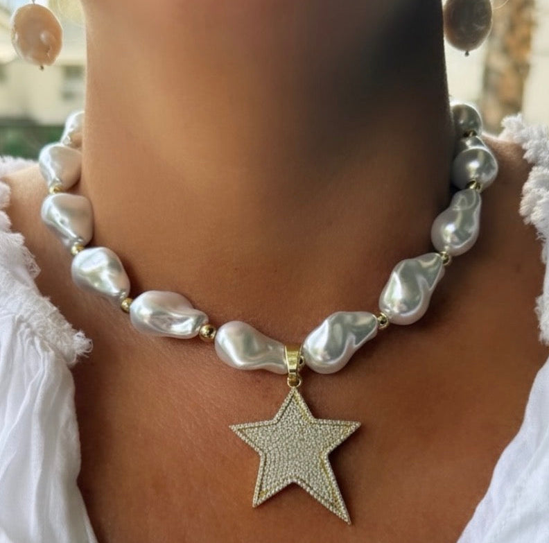 Collar Perla Estrella