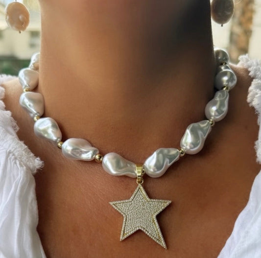 Collar Perla Estrella