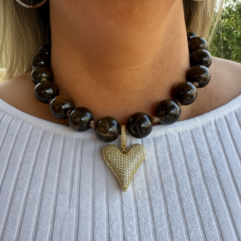 Ámbar Corazón Brillante
