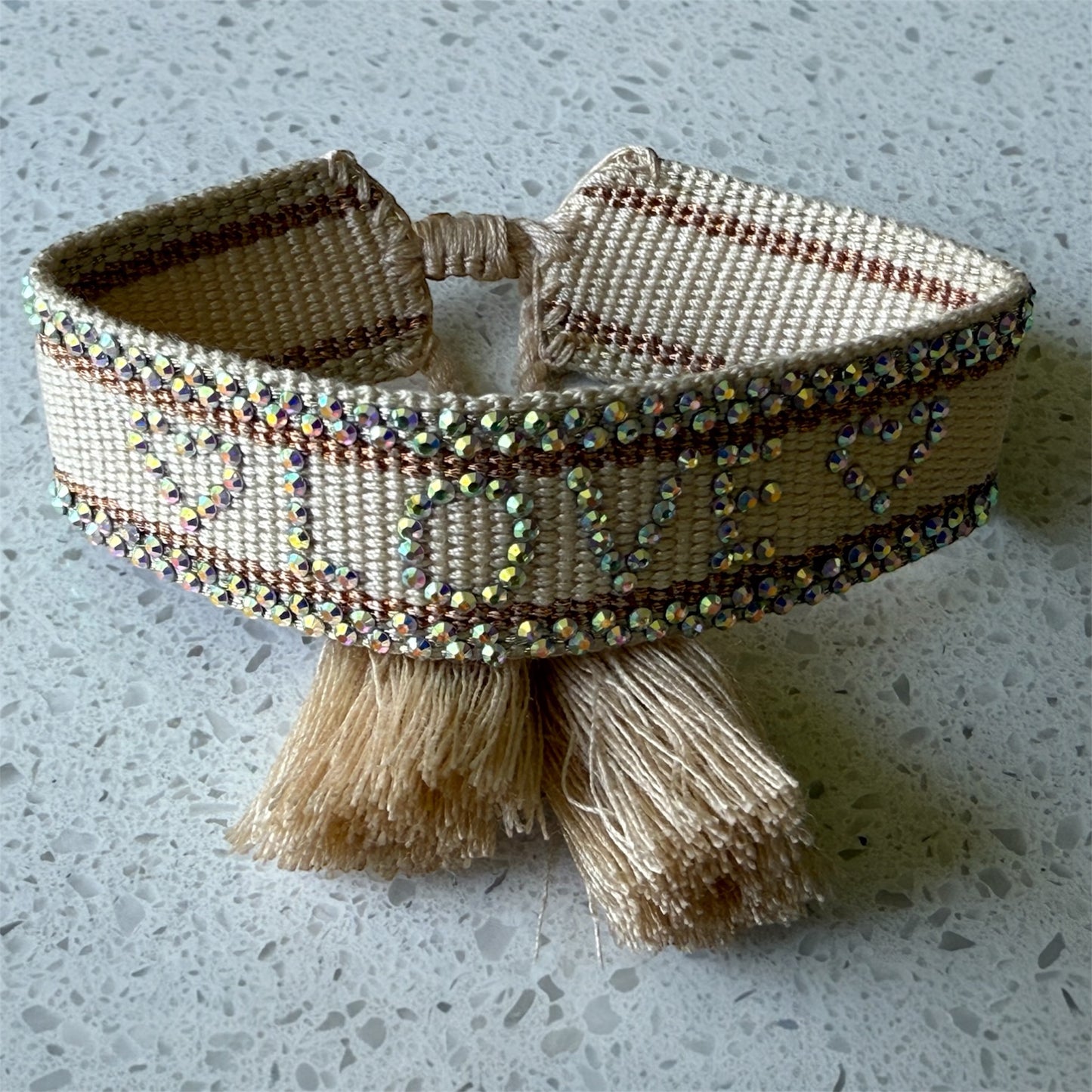 Pulseras LOVE Cristales — Colección Premium