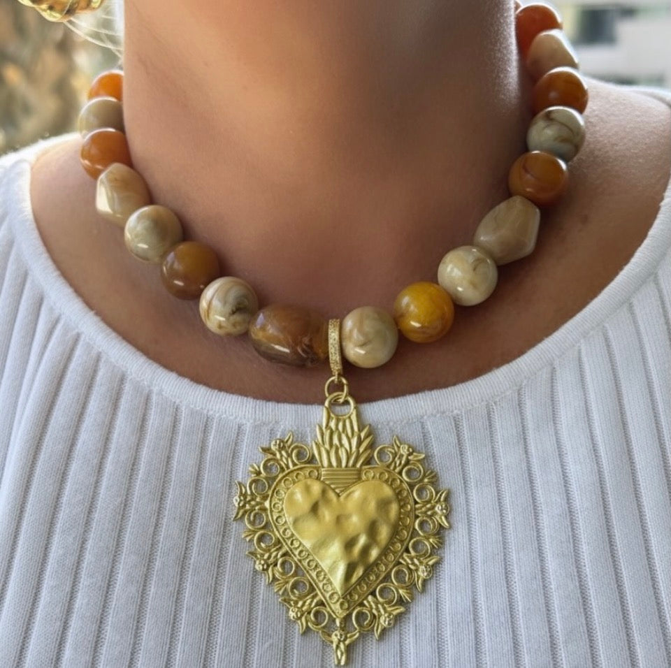 Corazón Sagrado Ámbar