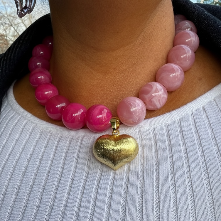 Corazón Rosa Chicle