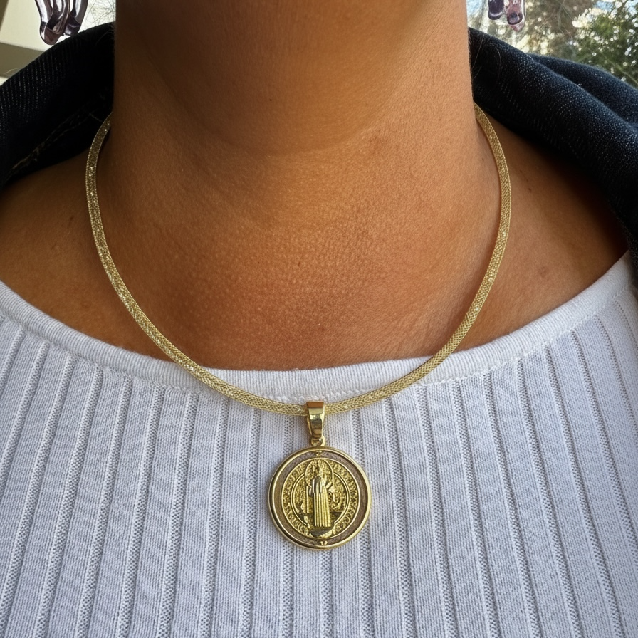 Medalla San Benito Dorada