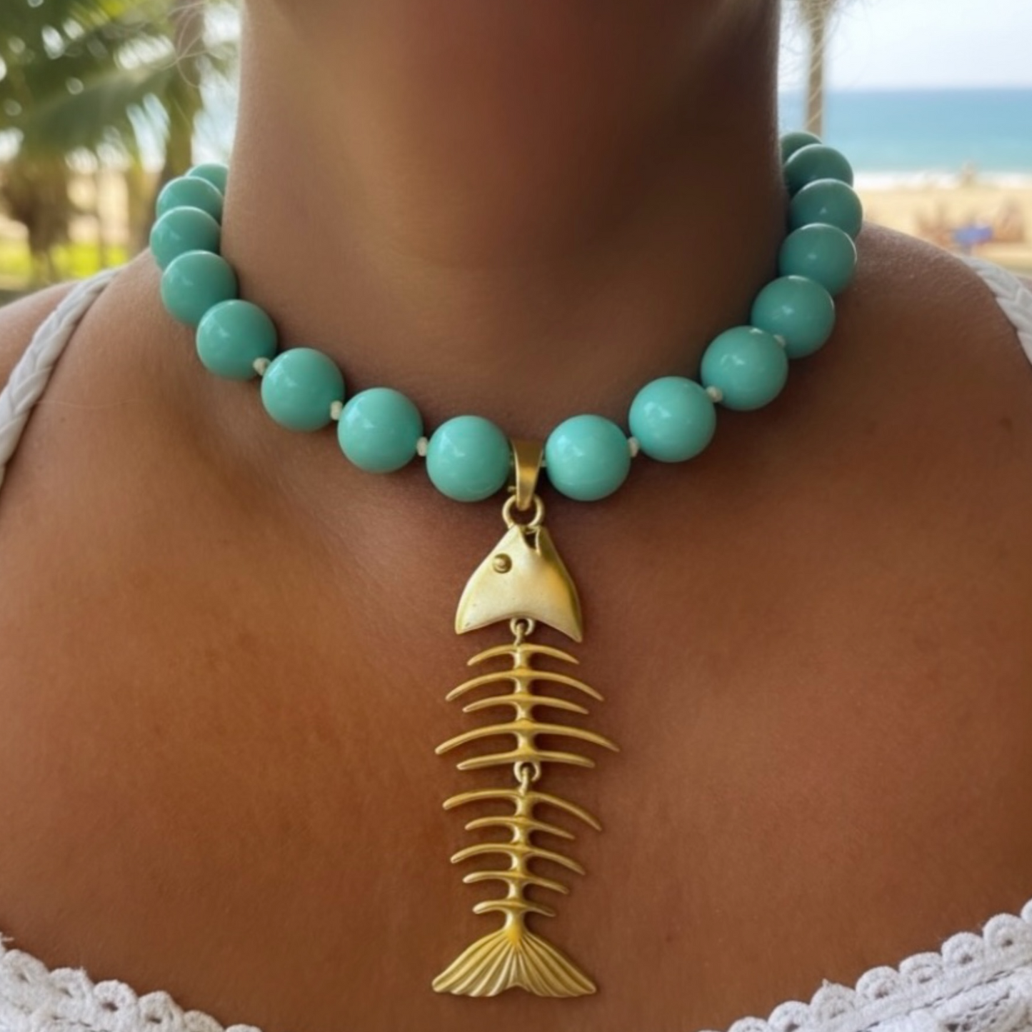 Collar Espina Dorada Tropical