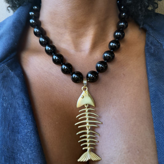 Collar Blacky Espina Dorada