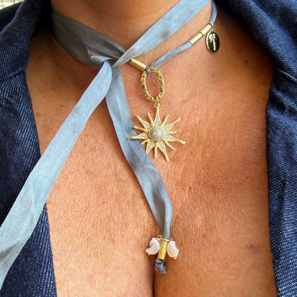 Choker de seda Sol Primaveral