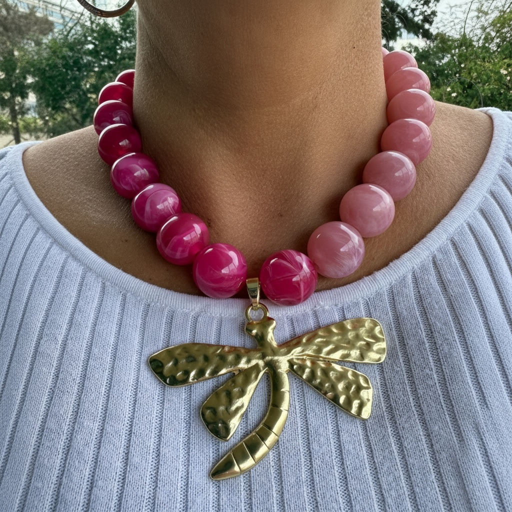Libélula Rosa Degradé