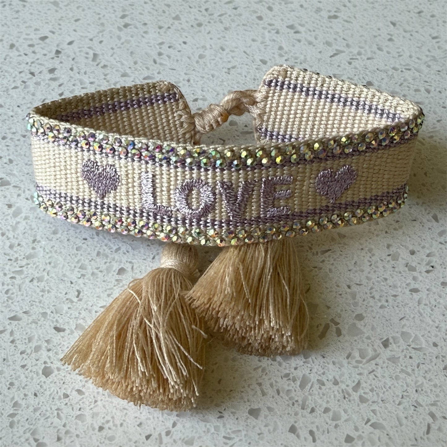 Pulseras LOVE Cristales — Colección Premium