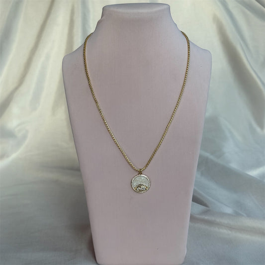 Collar Ojo Protector en Nácar