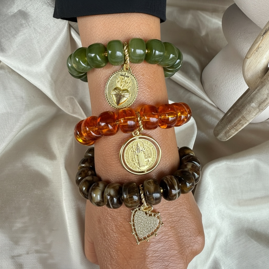 Set 3 Pulseras Fe & Protección