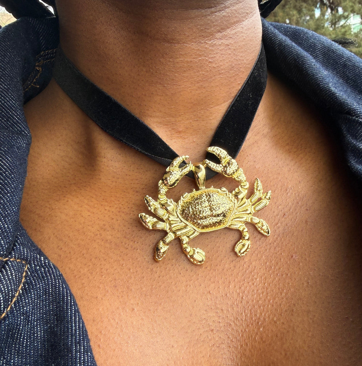 Choker Cangrejo Dorado
